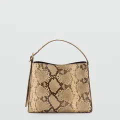 MANGO - Bolso Efecto Serpiente Mujer