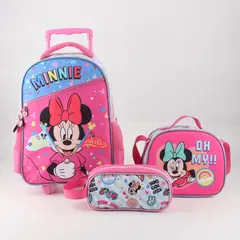 MINNIE - Set Promo Bts Con Ruedas 3 Piezas