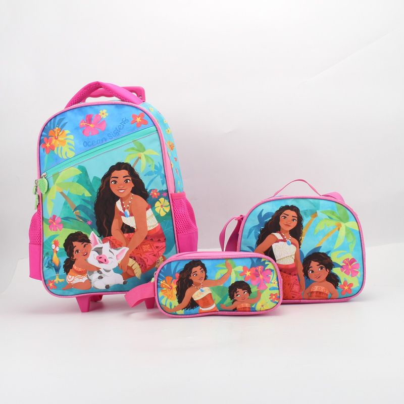 MOANA - Set Promo Bts Con Ruedas 3 Piezas Moana