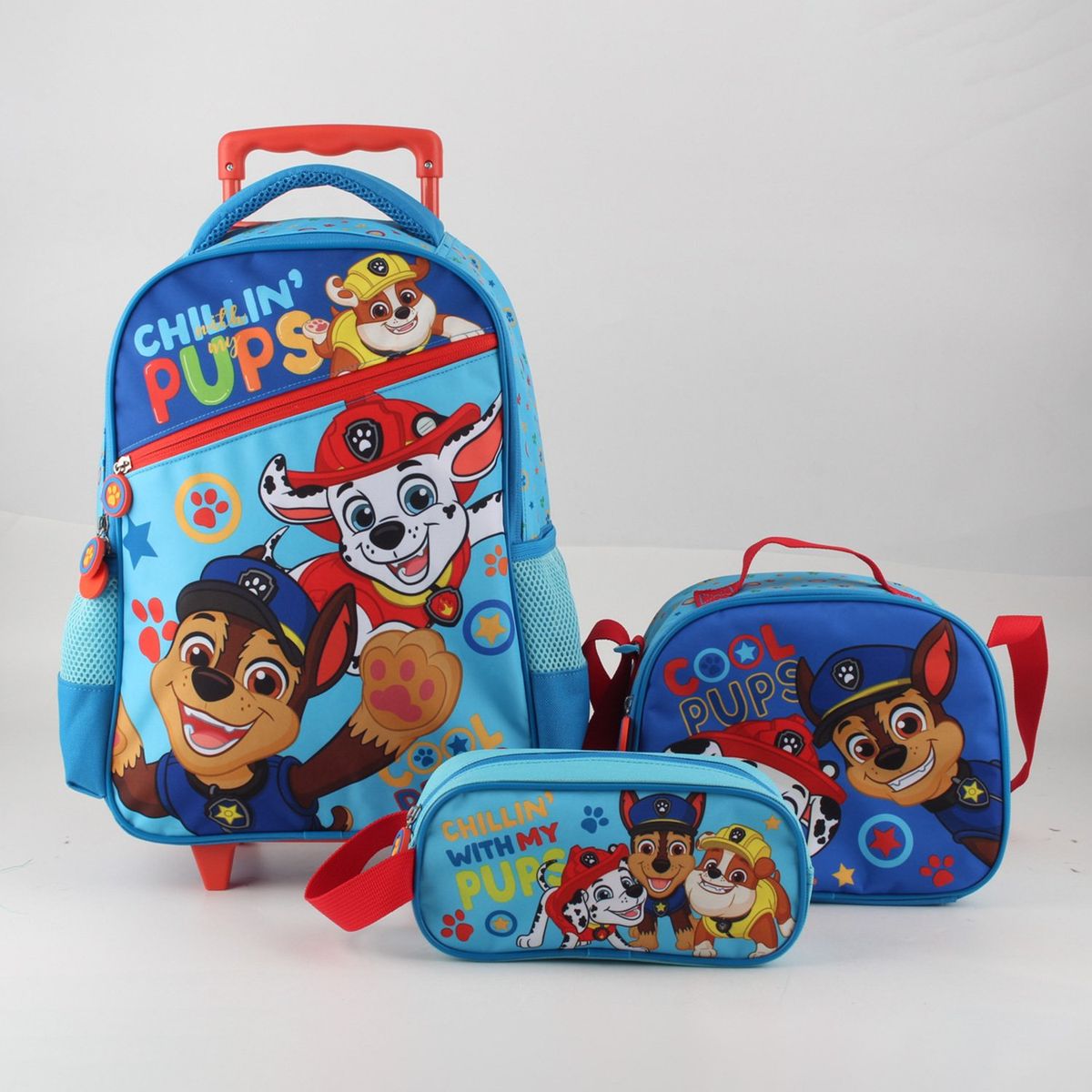 PAW PATROL - Set Promo Bts Con Ruedas 3 Piezas Paw Patrol