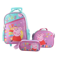 PEPPA PIG - Set Promo Bts Con Ruedas 3 Piezas