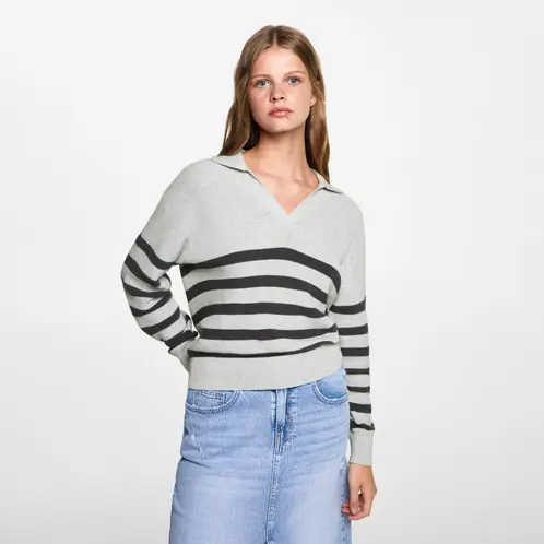 MANGO TEEN - Sweater Punto Rayas Mujer