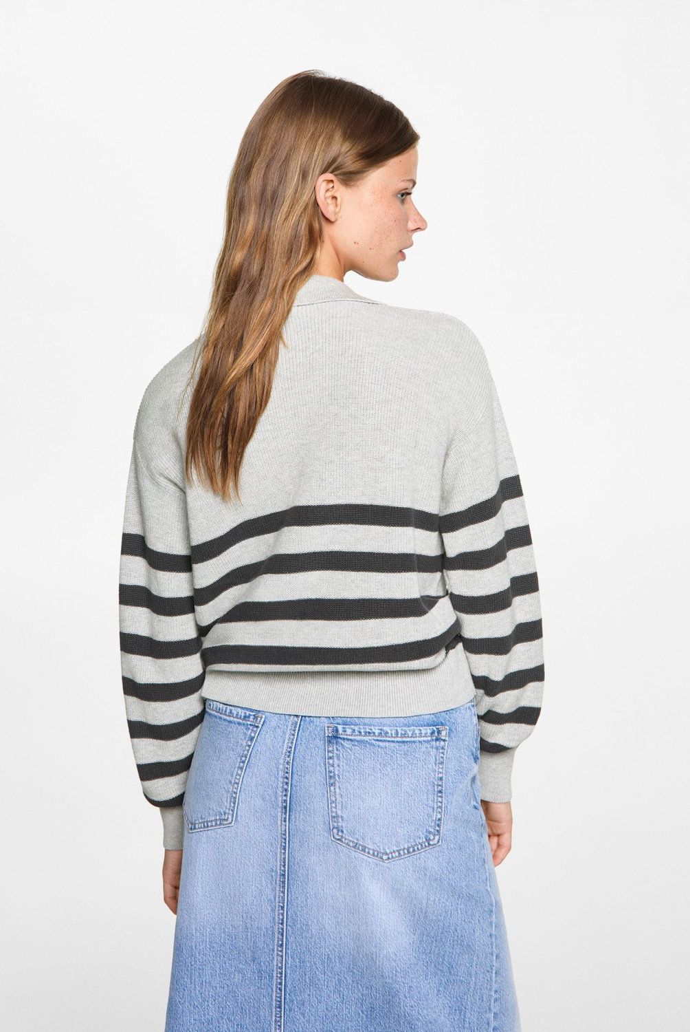 MANGO TEEN - Sweater Punto Rayas Mujer Mango Teen