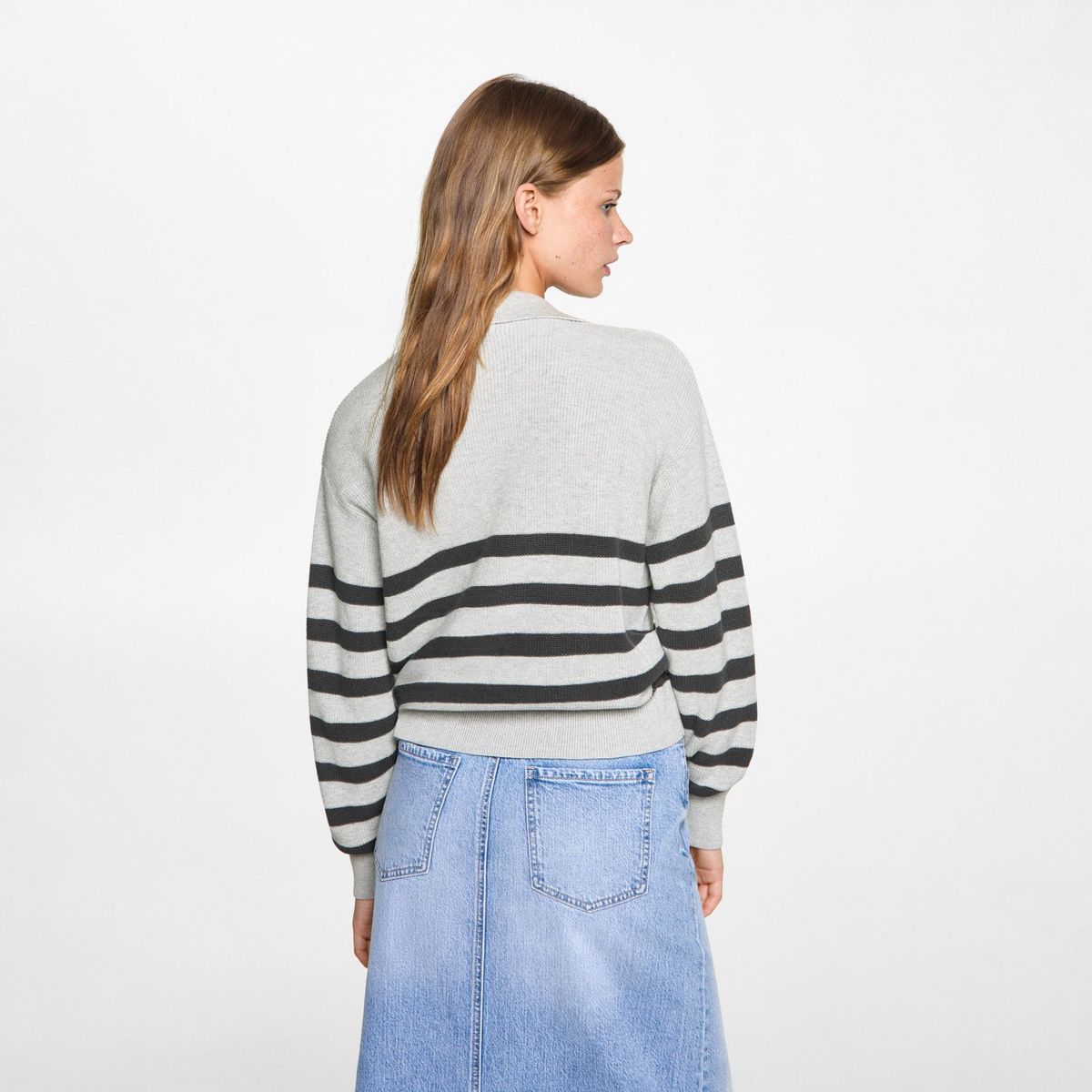 MANGO TEEN - Sweater Punto Rayas Mujer Mango Teen