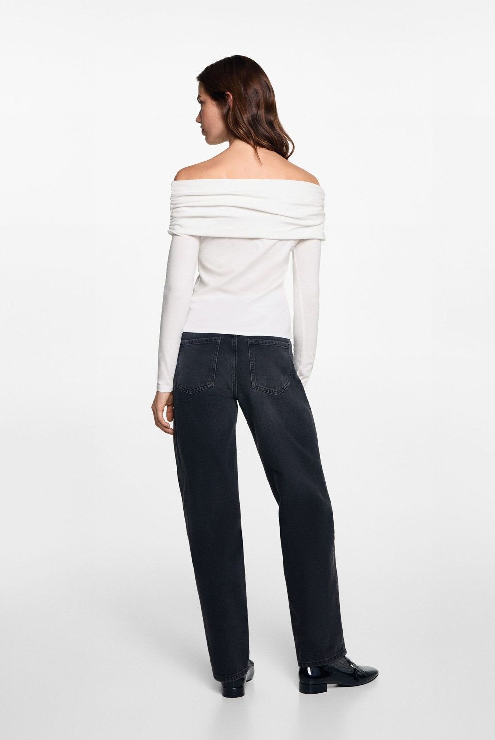 MANGO TEEN - Blusa Off-Shoulder Mujer Mango Teen