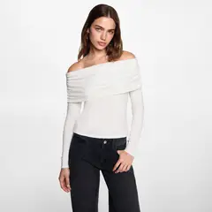 MANGO TEEN - Blusa Off-Shoulder Mujer