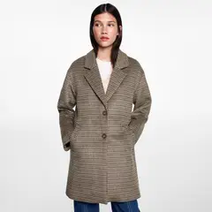 MANGO TEEN - Abrigo Pata De Gallo Mujer