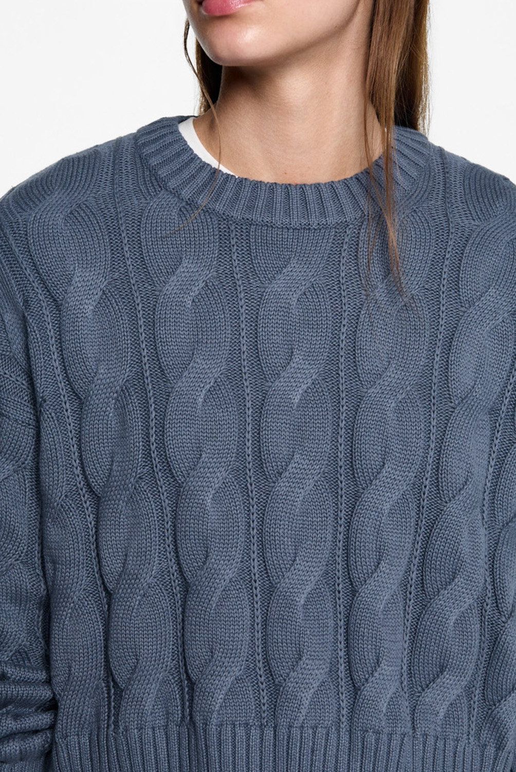 MANGO TEEN - Sweater Punto Trenzado Mujer Mango Teen