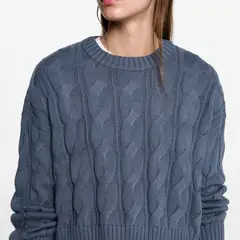 MANGO TEEN - Sweater Punto Trenzado Mujer
