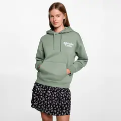 MANGO TEEN - Polerón Canguro Mensaje Bordado Mujer