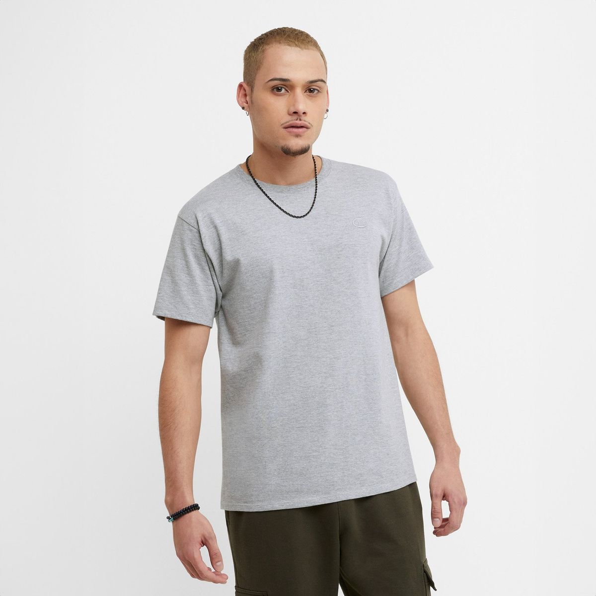 CHAMPION - Polera Manga Corta Algodón Hombre Champion