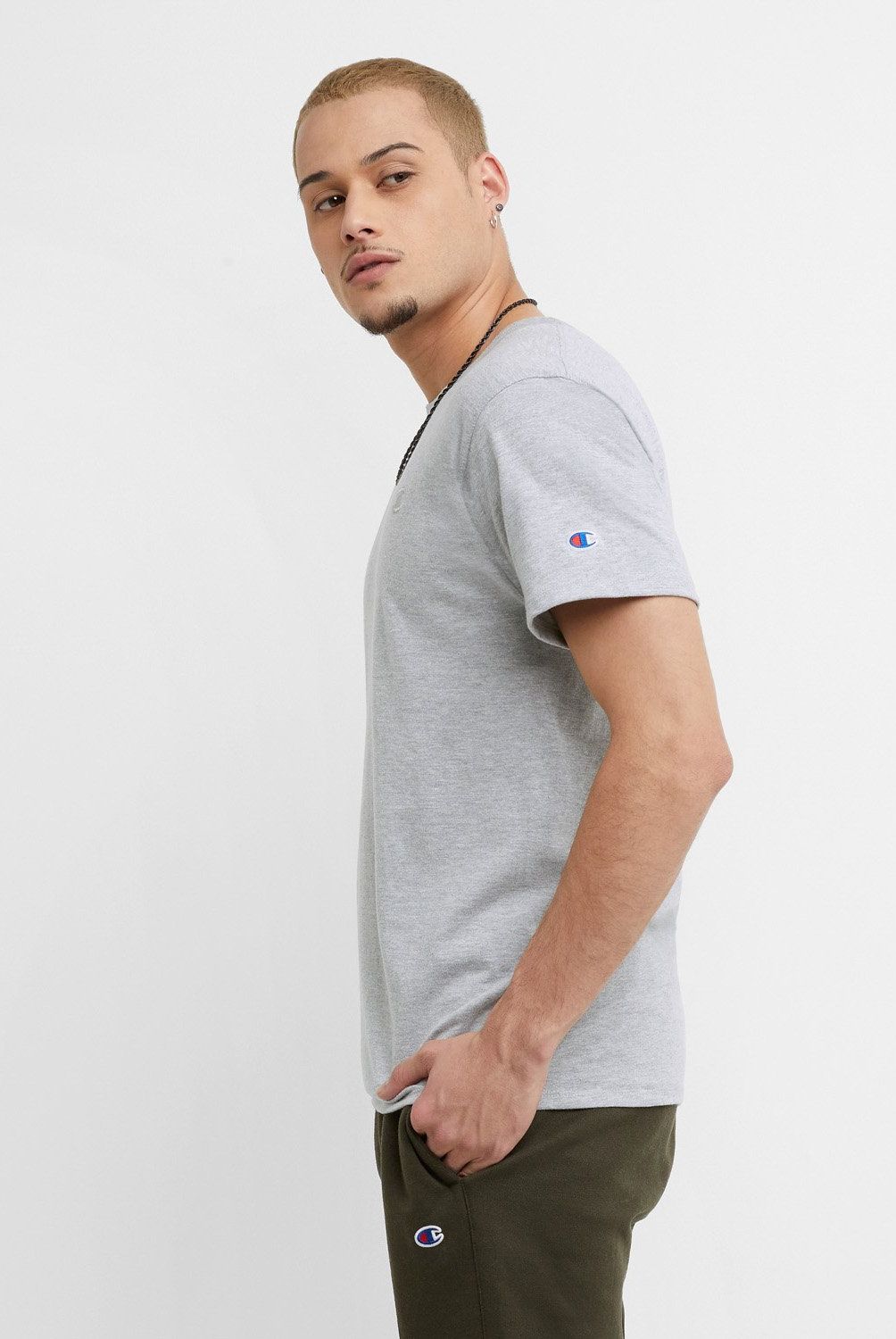 CHAMPION - Polera Manga Corta Algodón Hombre Champion