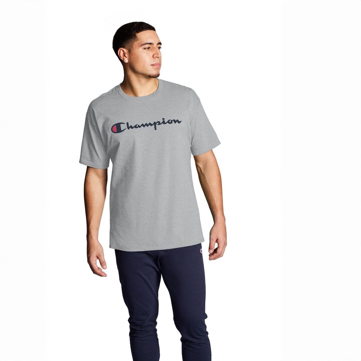 CHAMPION - Polera Manga Corta Algodón Hombre Champion