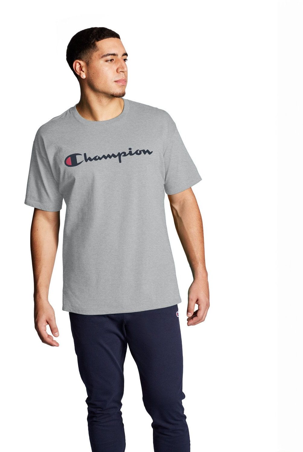 CHAMPION - Polera Manga Corta Algodón Hombre Champion