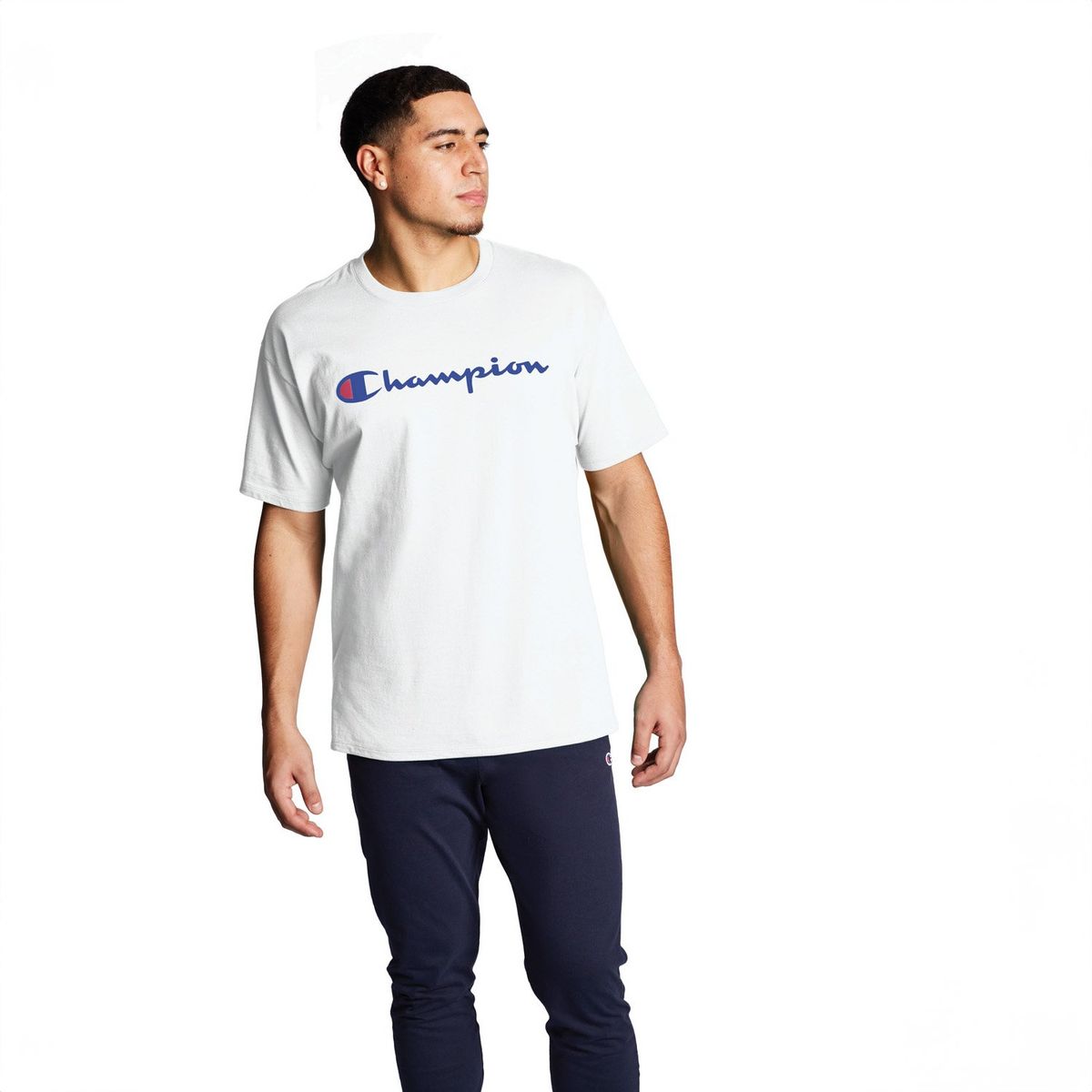 CHAMPION - Polera Manga Corta Algodón Hombre Champion