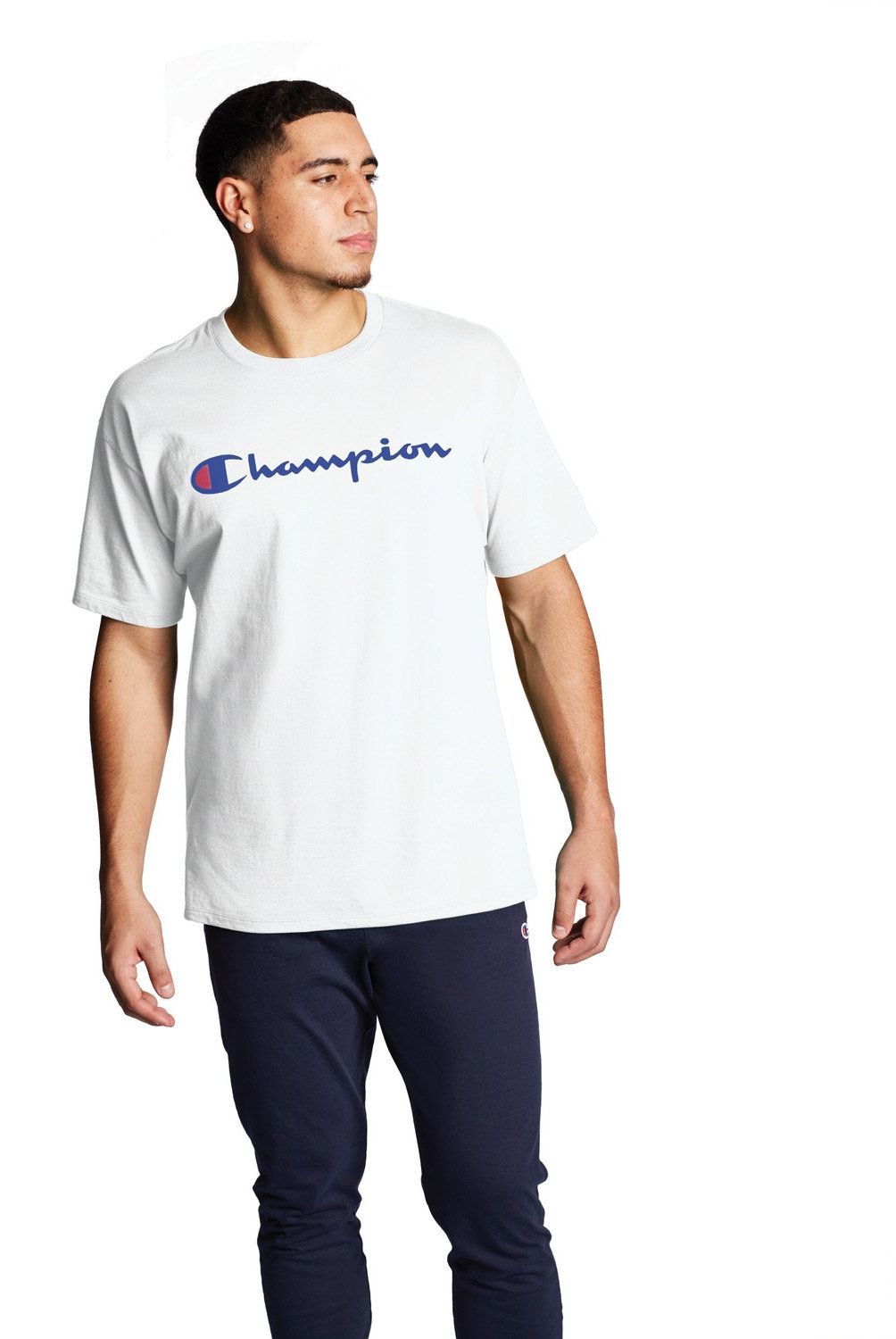 CHAMPION - Polera Manga Corta Algodón Hombre Champion