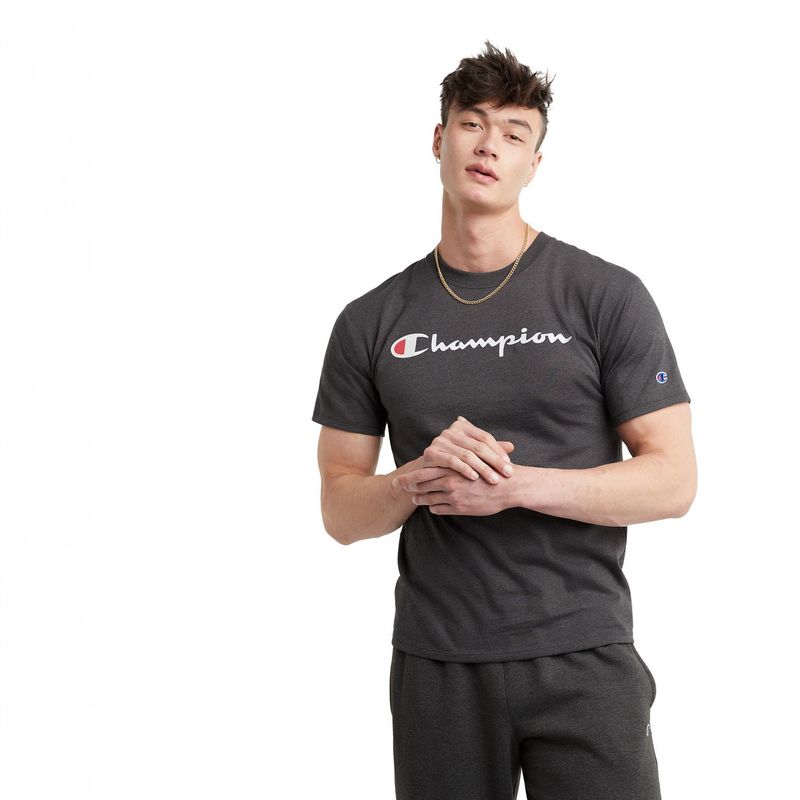 CHAMPION - Polera Manga Corta Algodón Hombre Champion