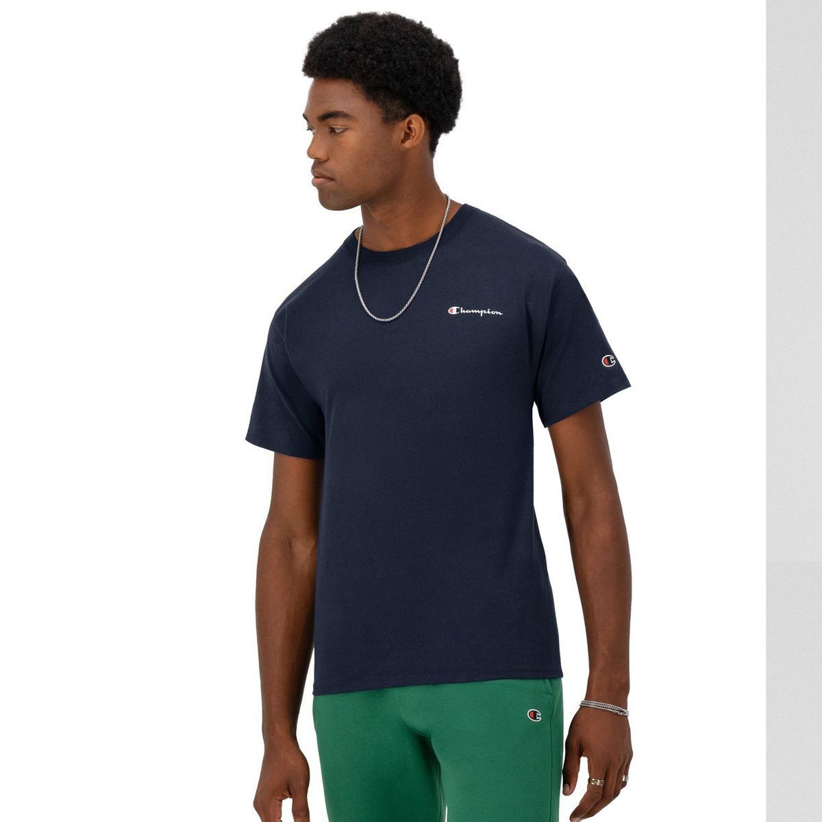 CHAMPION - Polera Manga Corta Algodón Hombre Champion