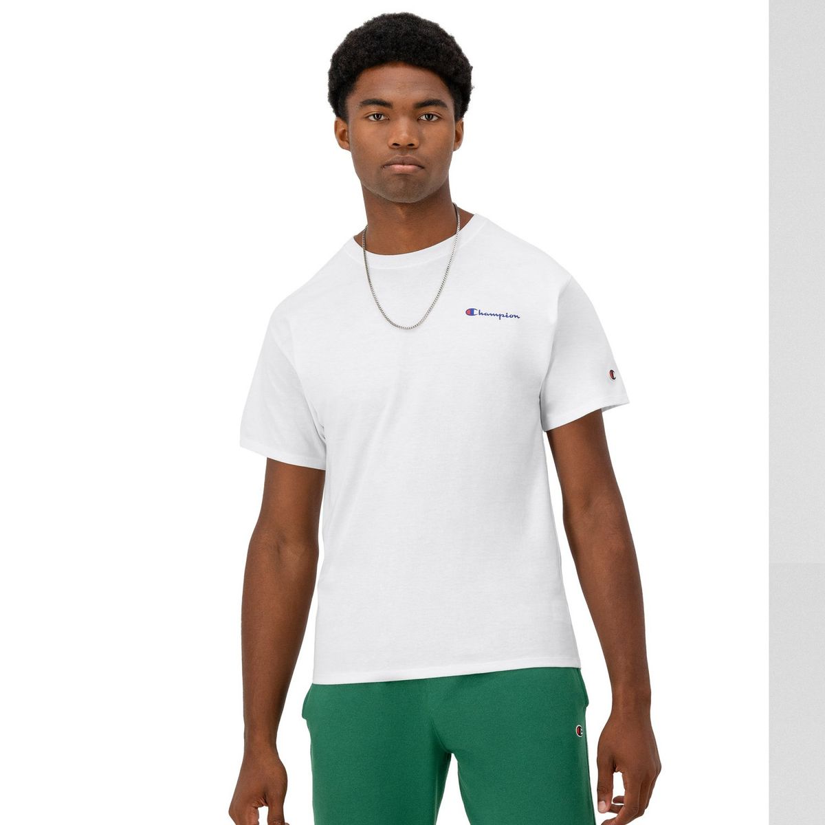CHAMPION - Polera Manga Corta Algodón Hombre Champion