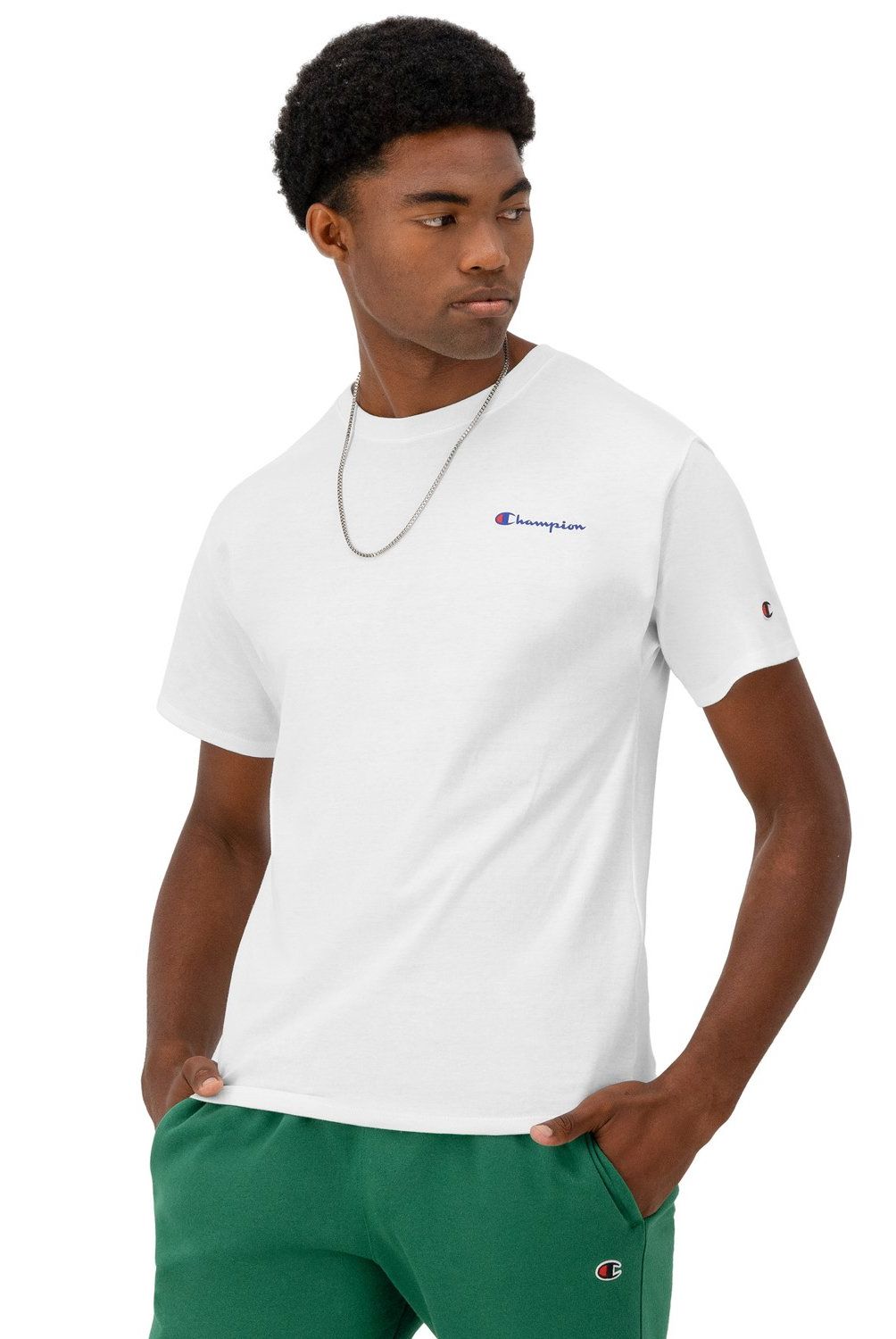 CHAMPION - Polera Manga Corta Algodón Hombre Champion