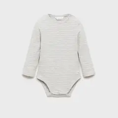 MANGO KIDS - Body Algodón Rayas Unisex Bebé