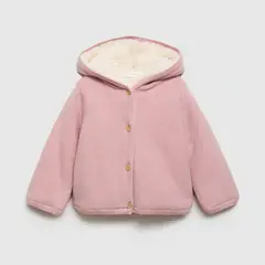 MANGO KIDS - Chaleco Borreguito Capucha Unisex Bebé