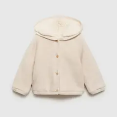 MANGO KIDS - Chaleco Borreguito Capucha Unisex Bebé