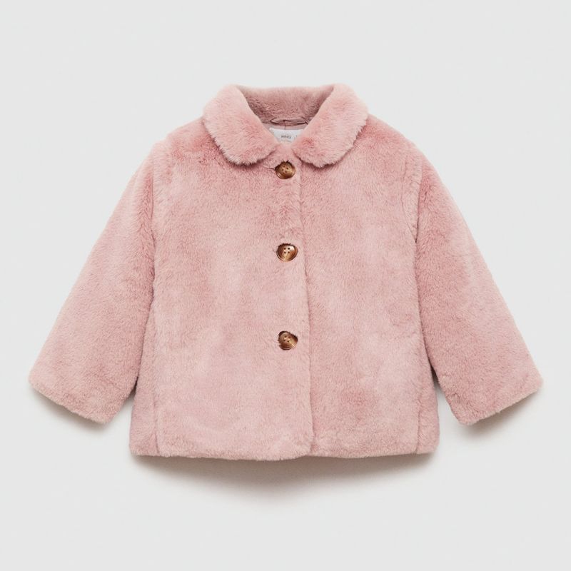 MANGO KIDS - Abrigo de Pelo Bebé Niña Mango Kids