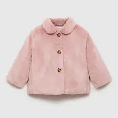 MANGO KIDS - Abrigo de Pelo Bebé Niña
