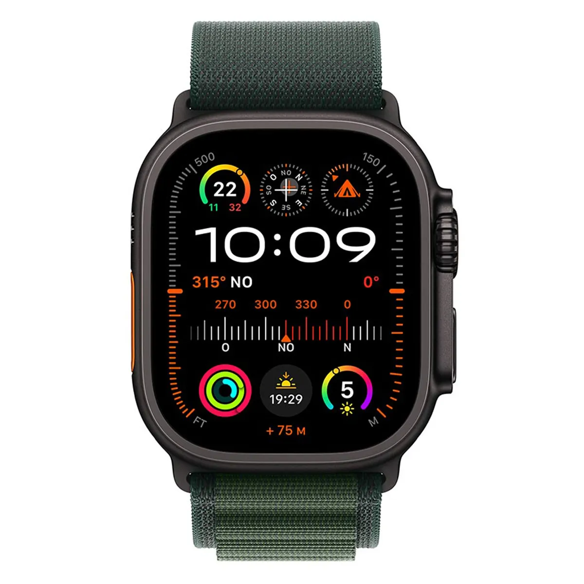APPLE - Apple Watch Ultra2 (Gps+Cellular)-Caja de Titanio Negro de 49mm-Correa Loop -Talla L