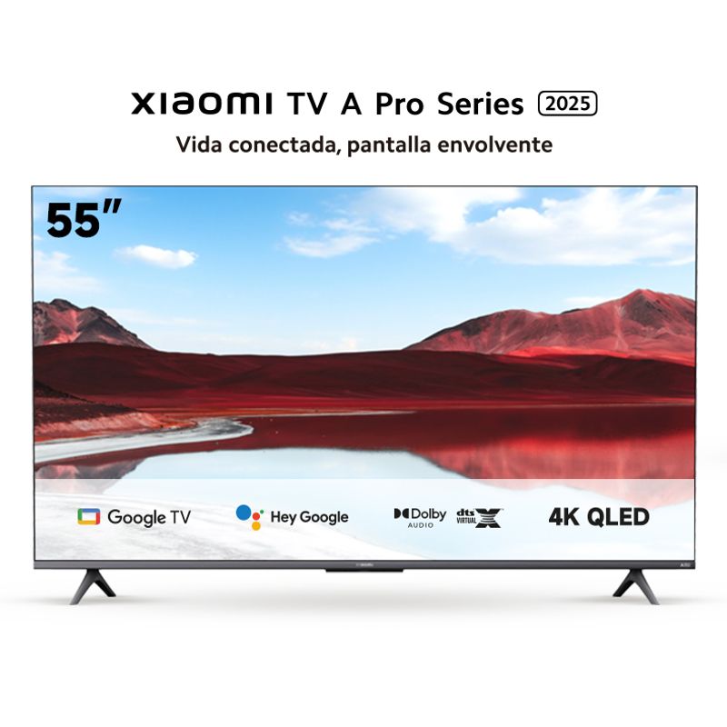 XIAOMI - QLED Smart TV 55" A Pro 2025 55 4K Utra HD Google Tv Xiaomi