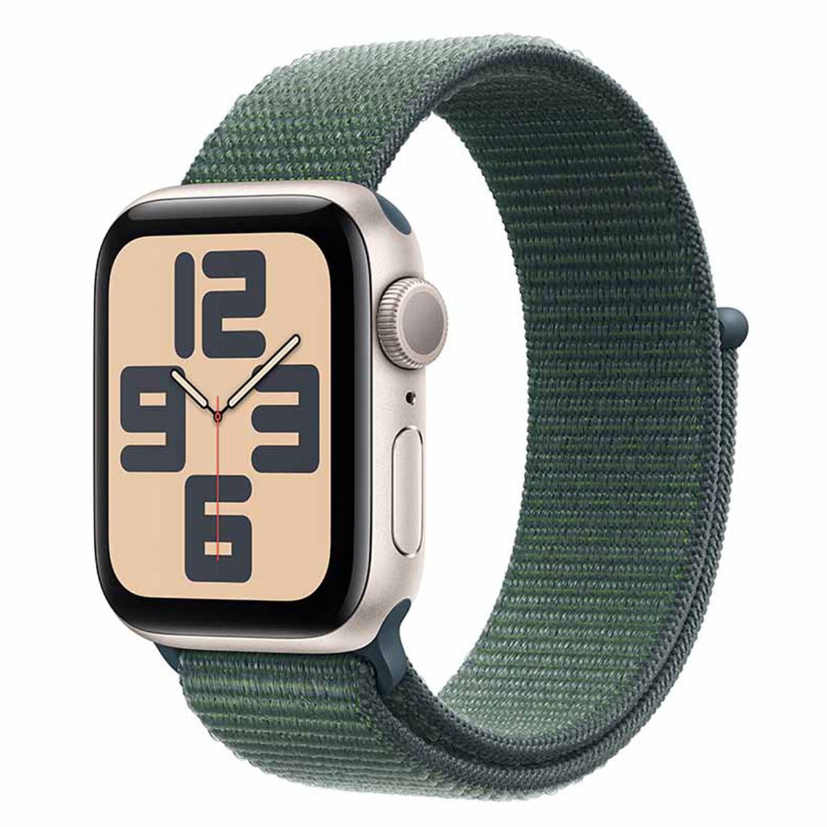 APPLE - Apple Watch Se (Gps)-Caja Aluminio Color Blanco Estelar 40mm-Correa Loop Deportiva Verde Lago