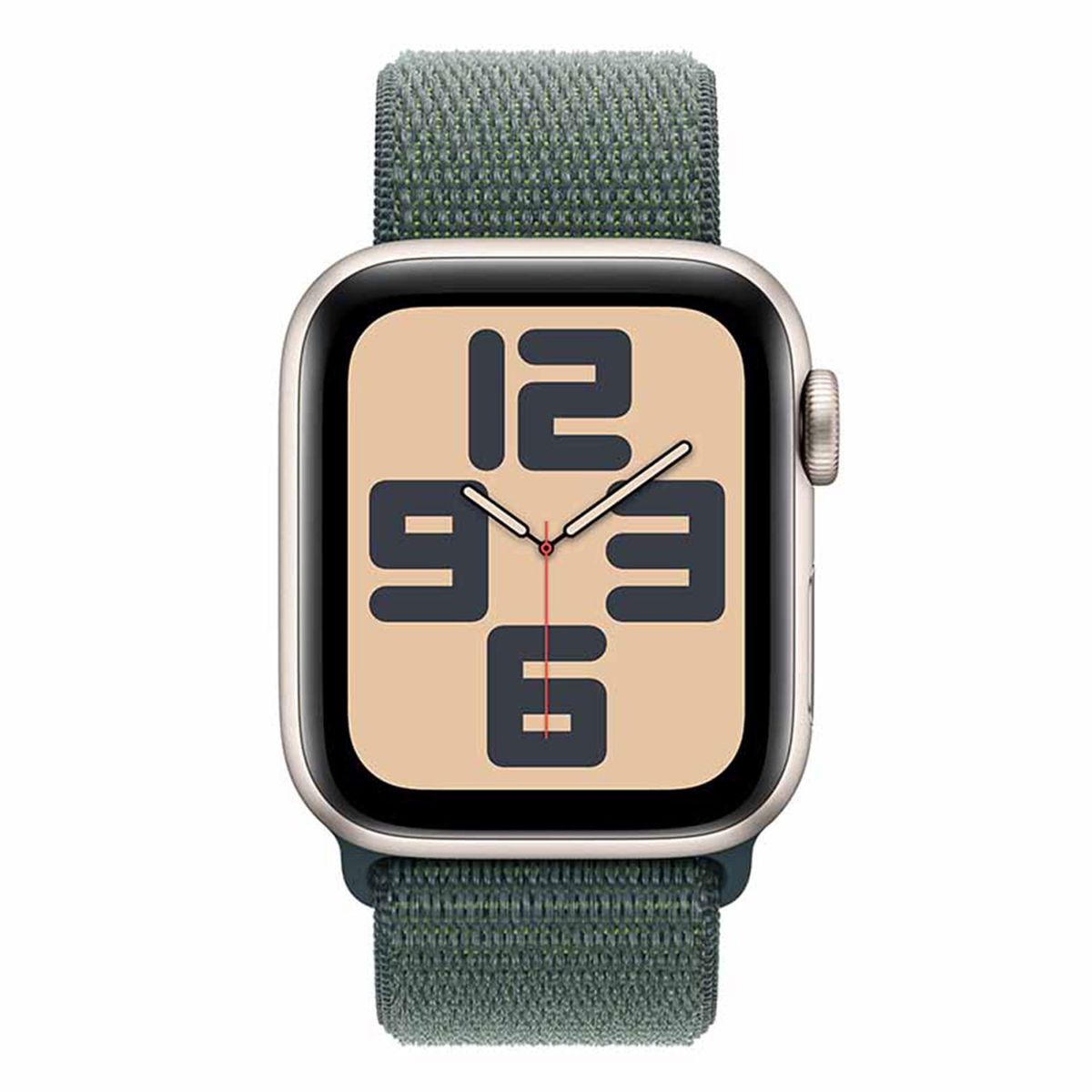 APPLE - Apple Watch Se (Gps)-Caja Aluminio Color Blanco Estelar 40mm-Correa Loop Deportiva Verde Lago