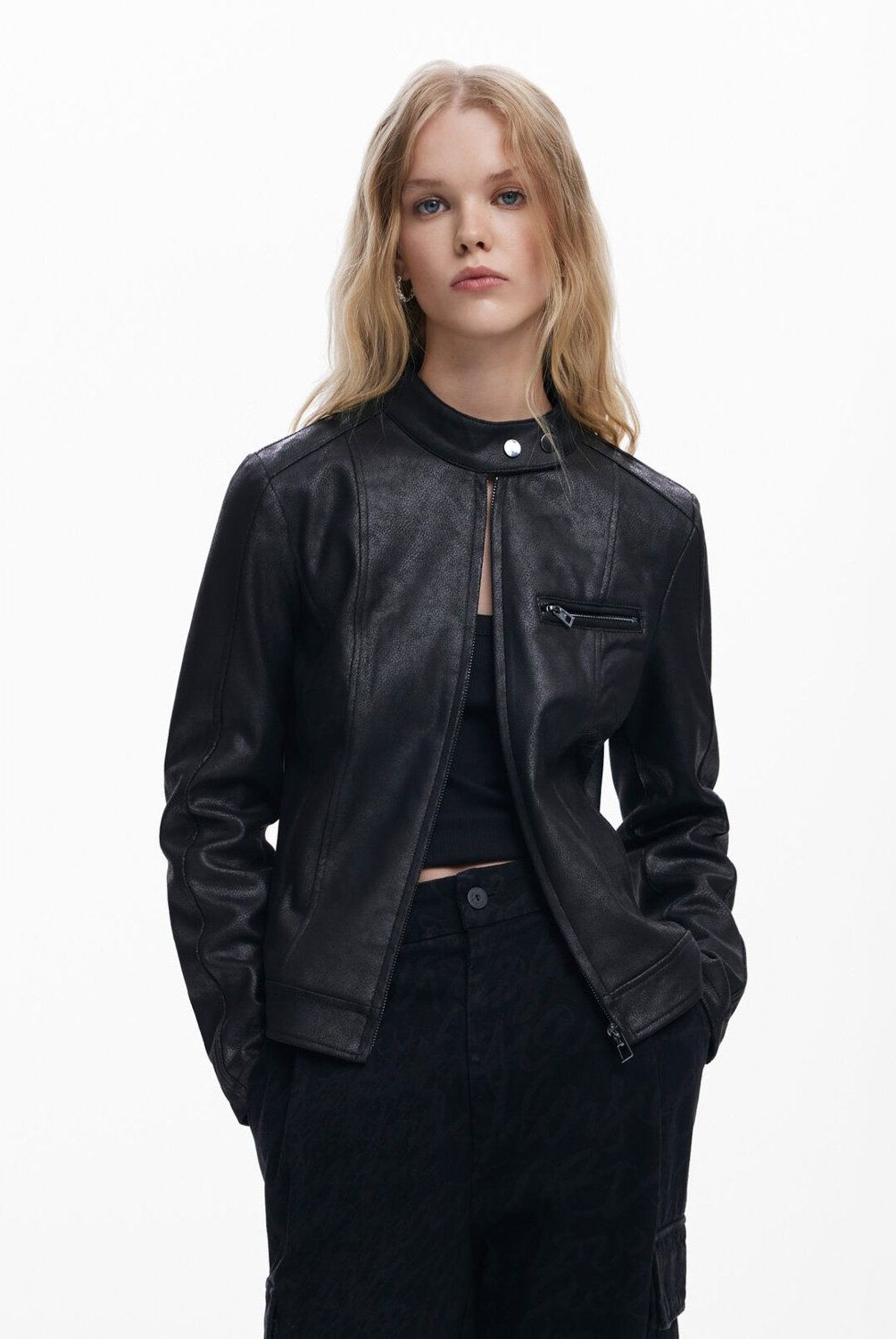 DESIGUAL - Chaqueta Biker Regular Mujer Desigual