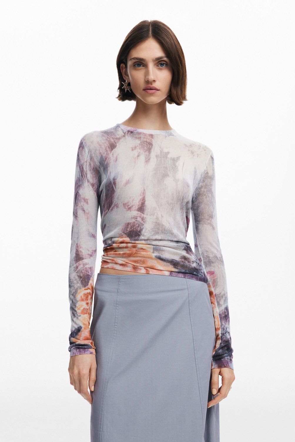 DESIGUAL - Sweater Cuello Perkins Arty Mujer Desigual
