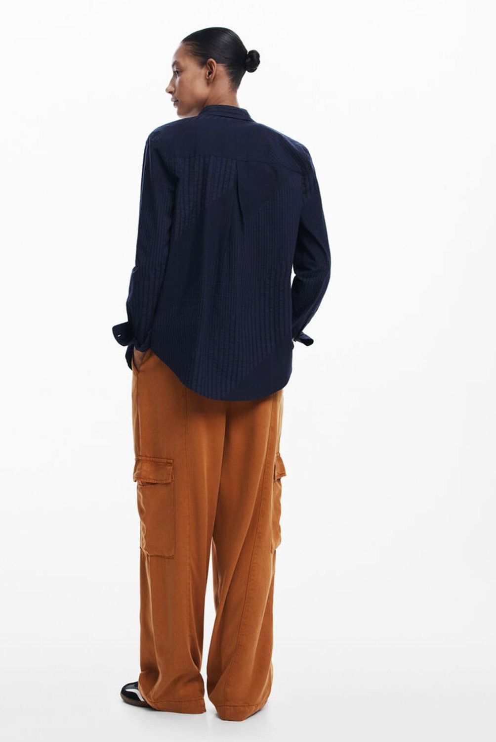 DESIGUAL - Pantalón Cargo Fluido Mujer Desigual