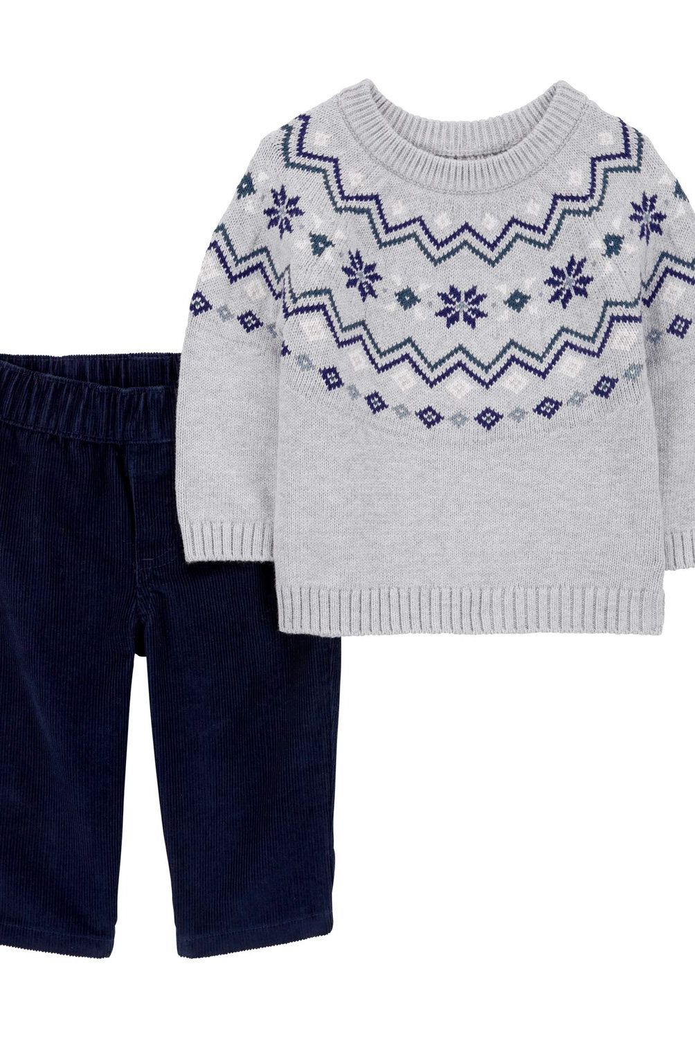 CARTER'S - Conjunto 2 Piezas Sweater y Pantalón Cotelé Bebé Niño Carter's