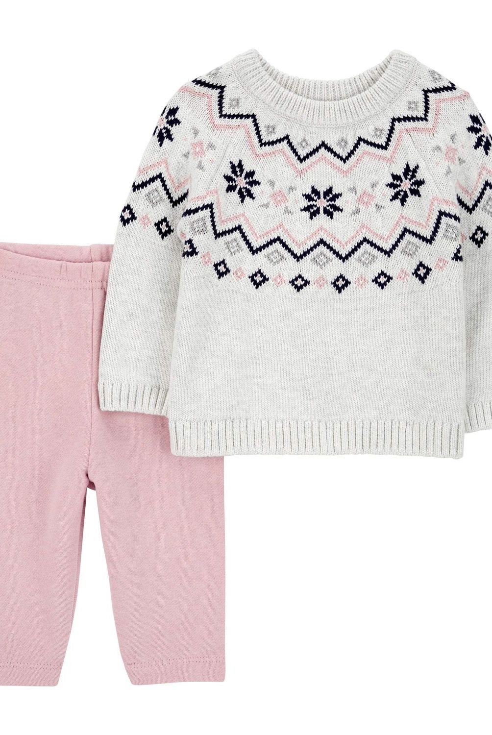 CARTER'S - Conjunto 2 Piezas Sweater y  Calza Bebé Niña Carter's