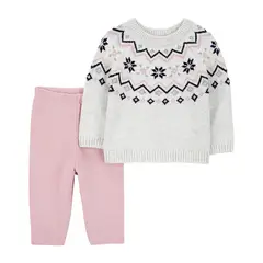 CARTER'S - Conjunto 2 Piezas Sweater y Calza Bebé Niña