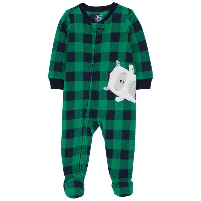 Pijama Polar Aplicación Bebé Niño