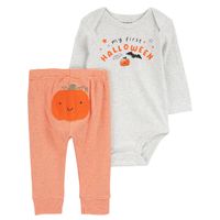 Conjunto 2 Piezas Halloween Body y Pantalón Bebé Unisex