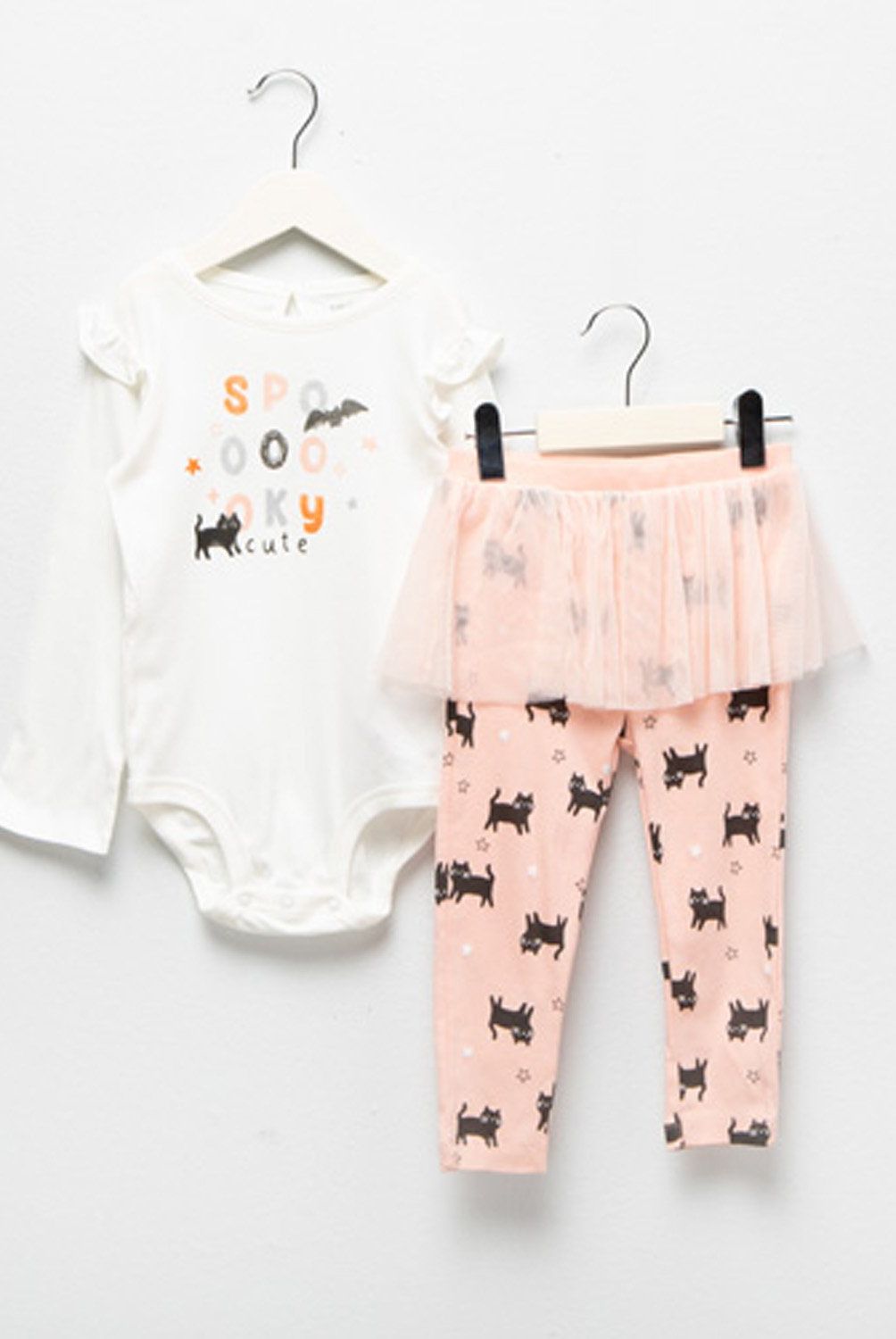 CARTER'S - Conjunto 2 Piezas  Halloween Body y Calza Tutú Bebé Niña Carter's