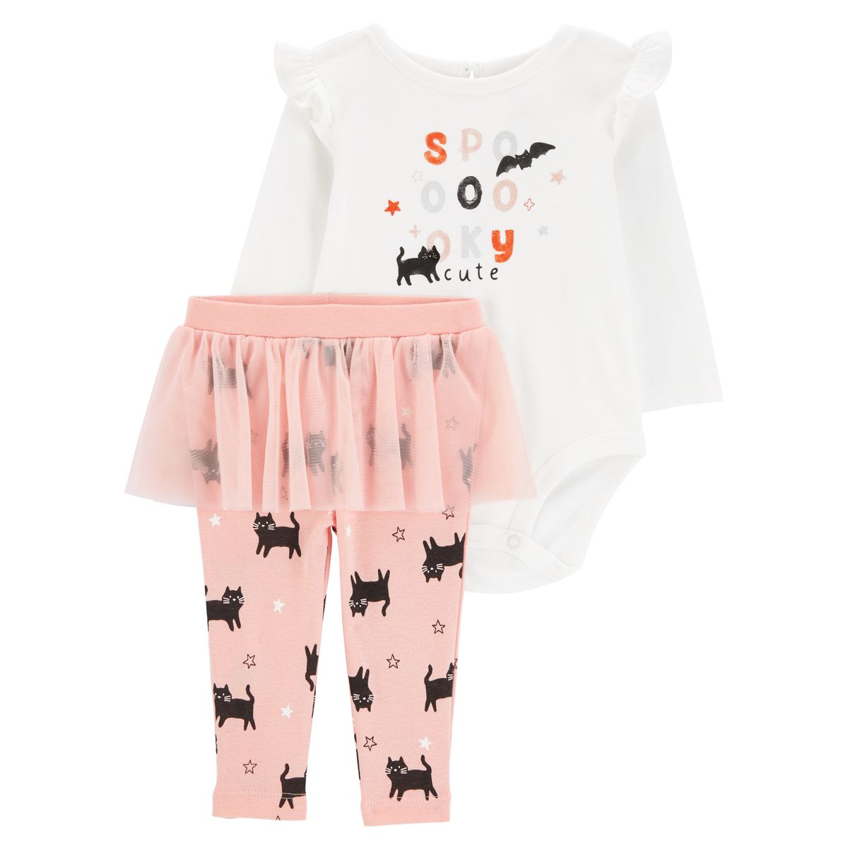 CARTER'S - Conjunto 2 Piezas Halloween Body y Calza Tutú Bebé Niña Carter's