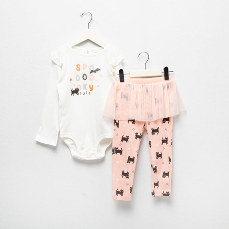 CARTER'S - Conjunto 2 Piezas Halloween Body y Calza Tutú Bebé Niña Carter's
