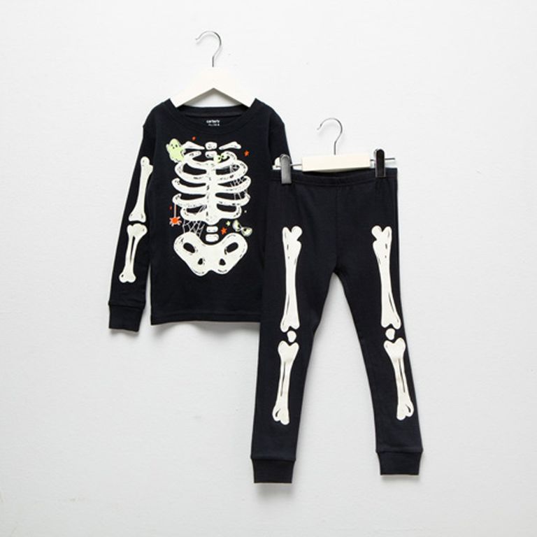 Pijama 2 Piezas Algodón Halloween Esqueleto Unisex
