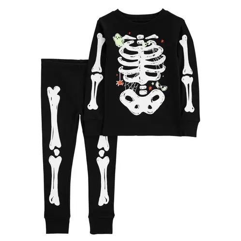 CARTER'S - Pijama 2 Piezas Halloween Algodón Bebé Unisex - Brilla en la oscuridad