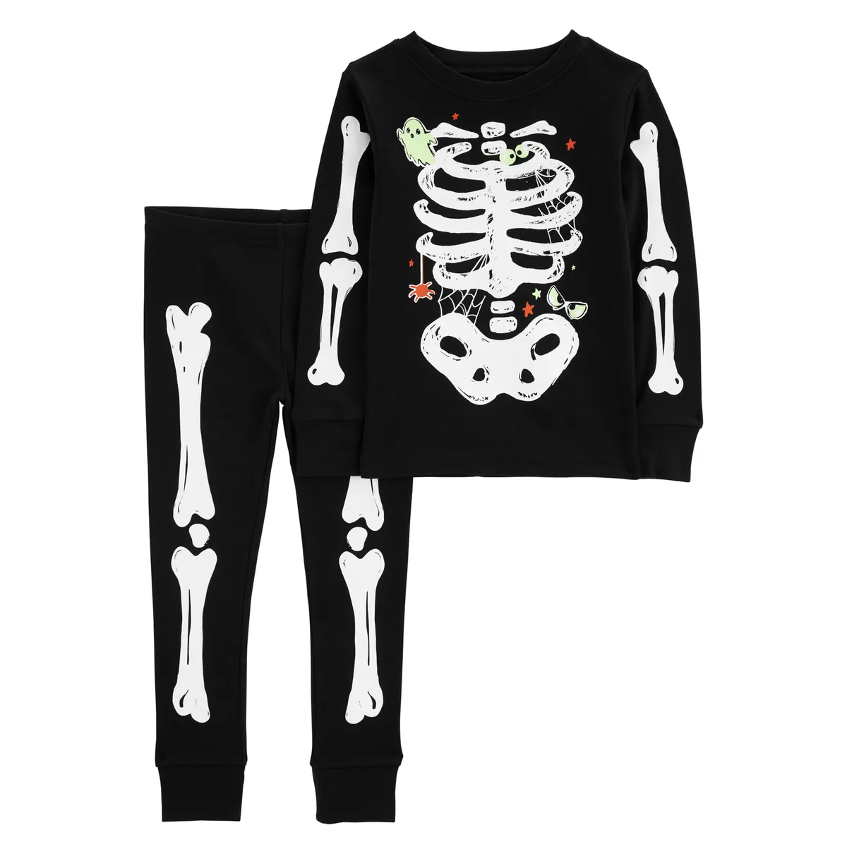 CARTER'S - Pijama 2 Piezas Halloween Algodón Bebé Unisex Carter's - Brilla en la oscuridad