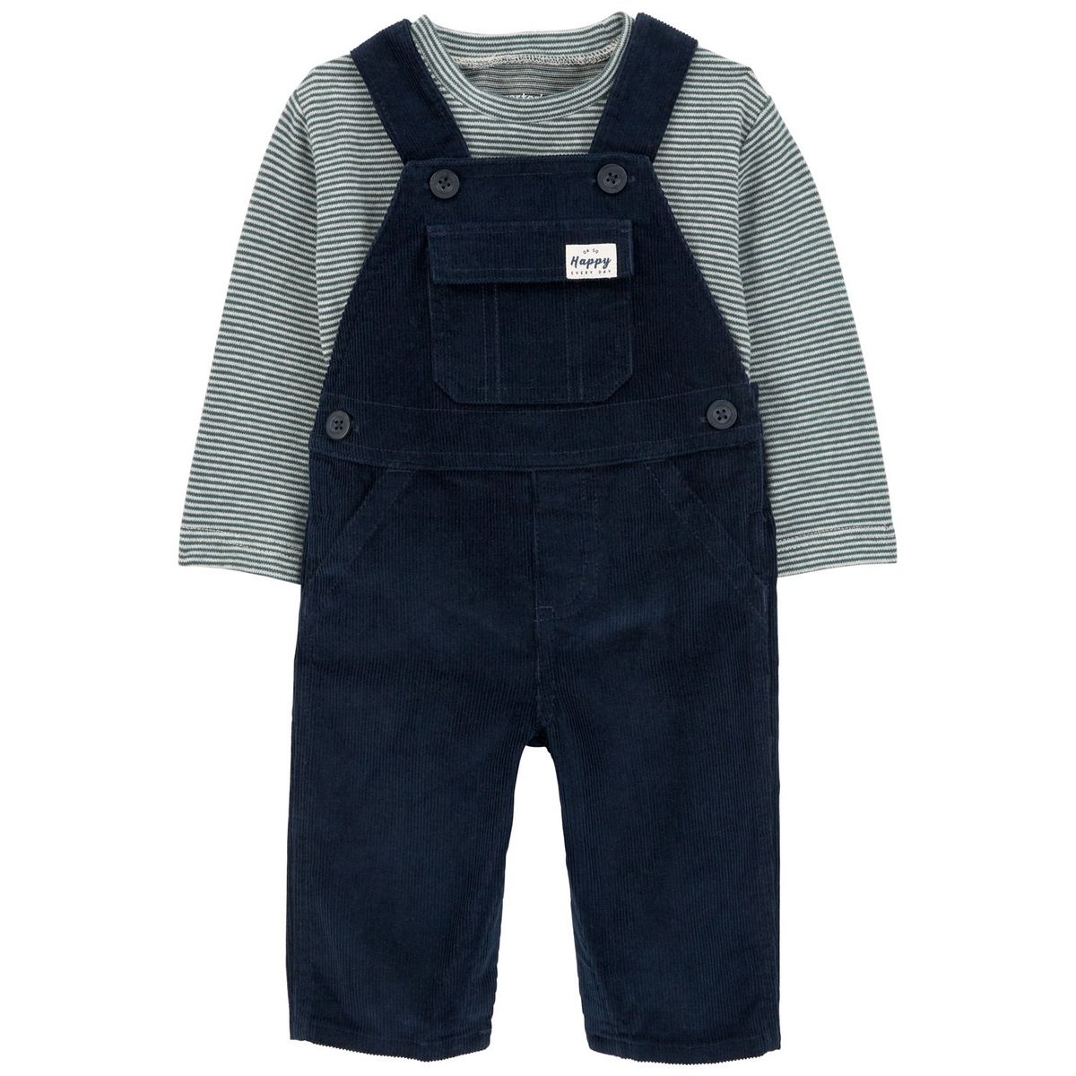 CARTER'S - Conjunto 2 Piezas Polera y Jardinera Cotelé Bebé Niño Carter's