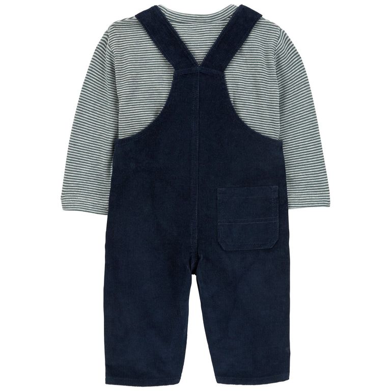 Conjunto 2 Piezas Polera y Jardinera Cotelé Bebé Niño