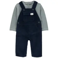 CARTER'S - Conjunto 2 Piezas Polera y Jardinera Cotelé Bebé Niño